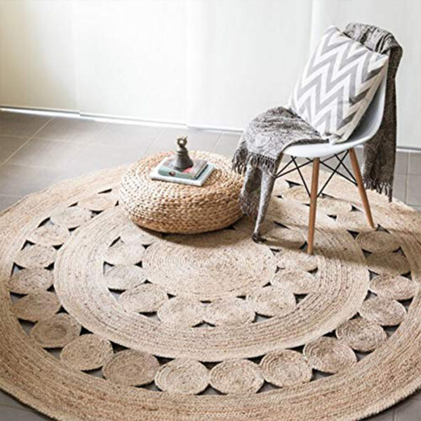 Natural Jute Carpet Round Shape