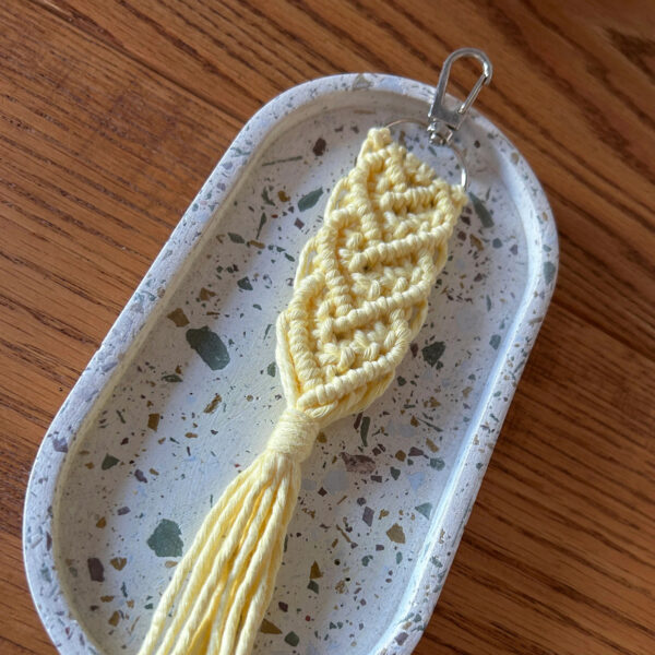 Elegant Cotton Macrame Key Chain