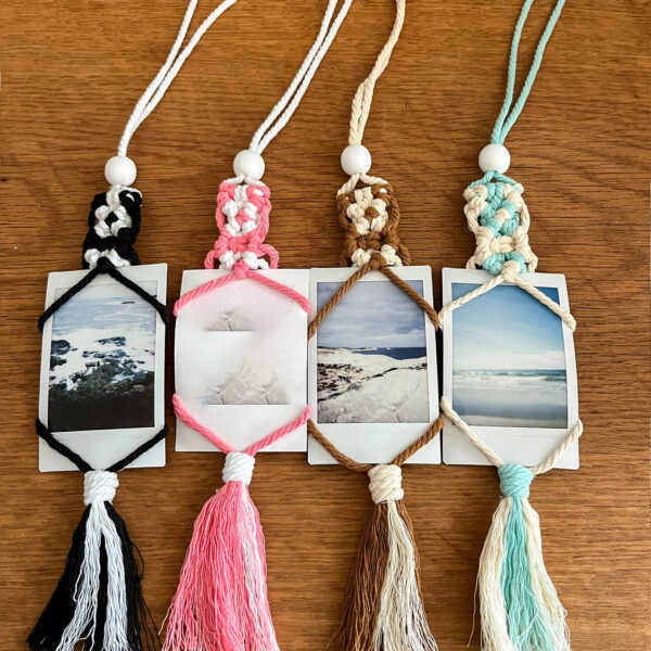 Cotton Macrame Polaroids in 2 Colors