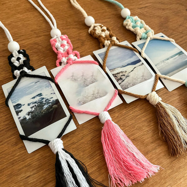 Cotton Macrame Polaroids in 2 Colors