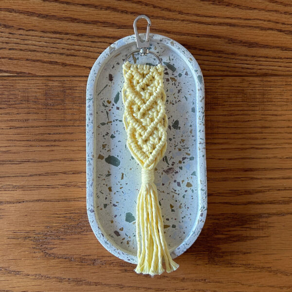 Elegant Cotton Macrame Key Chain