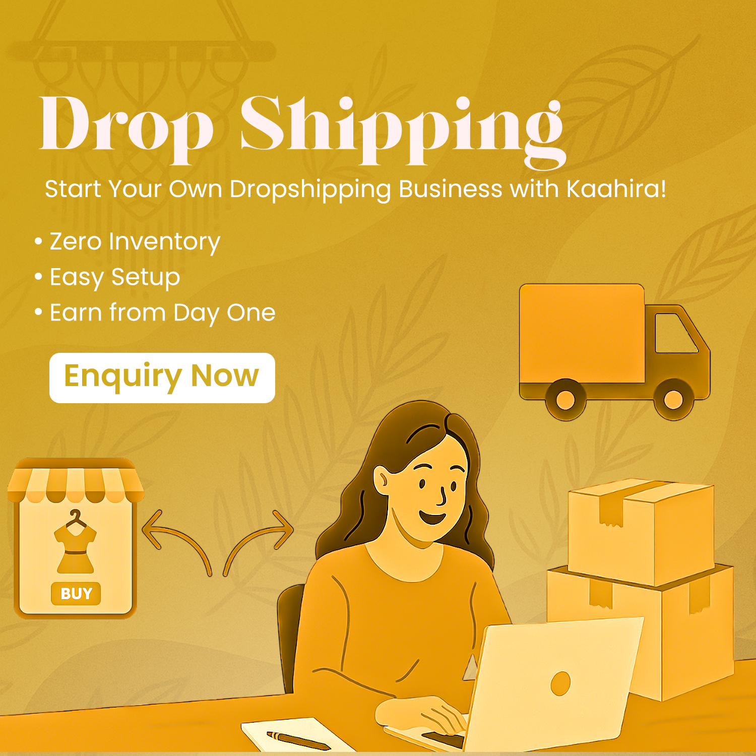 Drop shipping banner