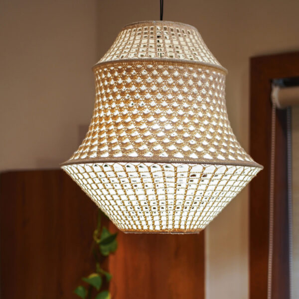 KAAHIRA Crochet Handmade Ceiling Lamp - Cottage