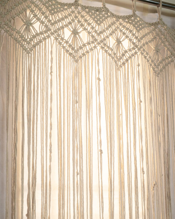 Handmade Macrame Curtains for Windows-4x4 feet
