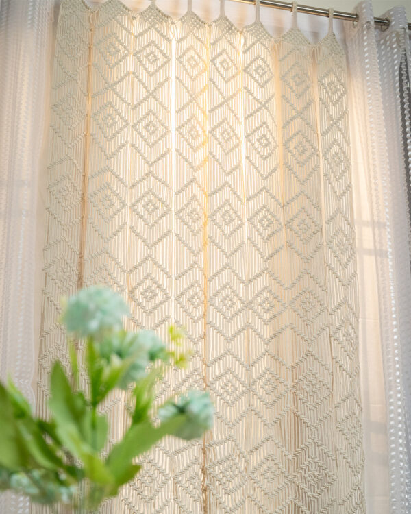 Handmade Macrame Curtains for Doors - 4x8 feet