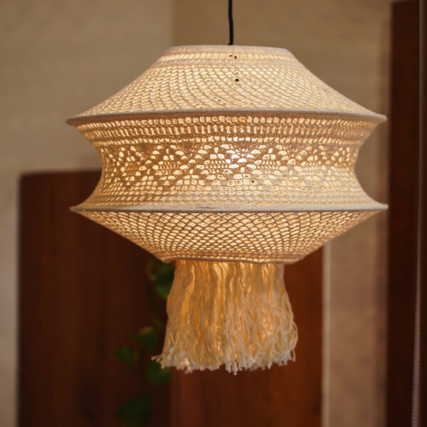 KAAHIRA Crochet Handmade Ceiling Lamp - Bohemian