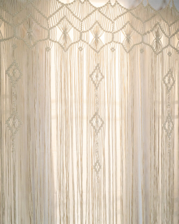Handmade Macrame Curtains for Doors - 4x8 feet