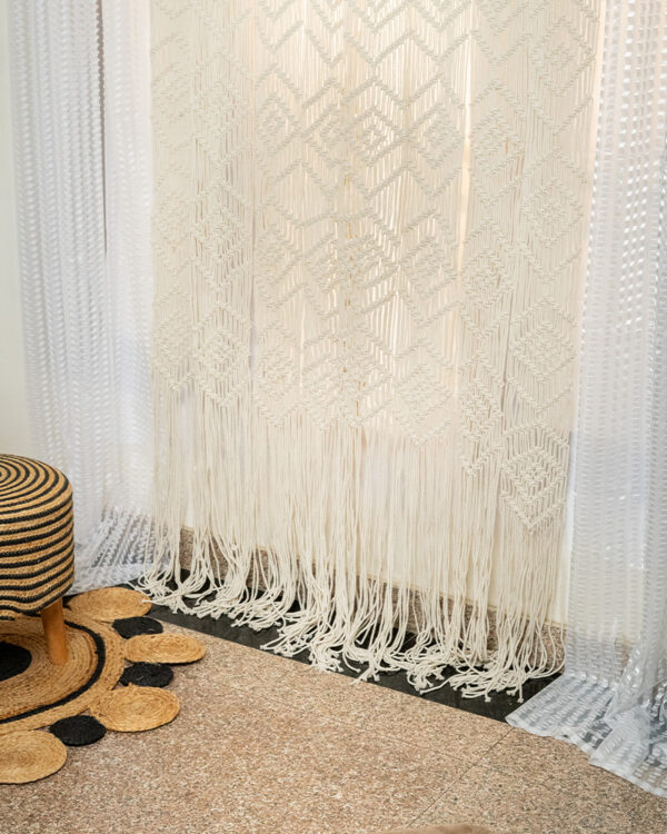 Handmade Macrame Curtains for Doors - 4x8 feet