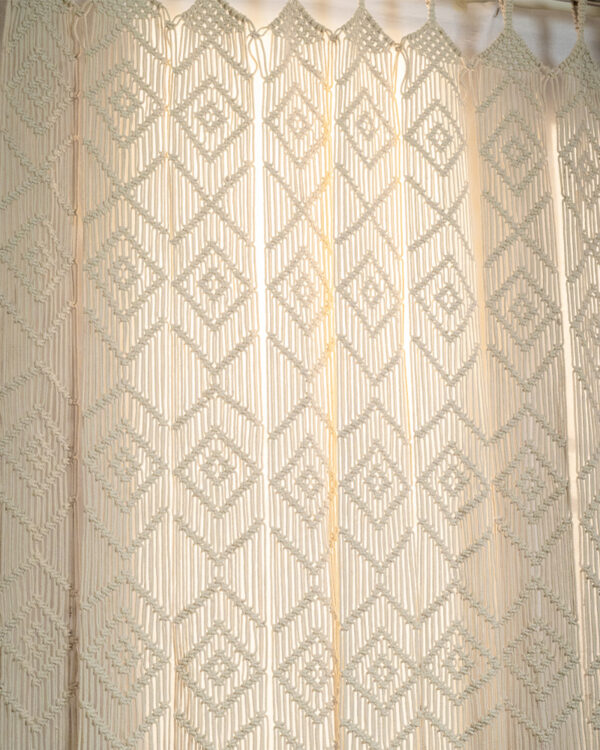 Handmade Macrame Curtains for Doors - 4x8 feet