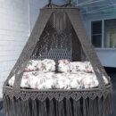 macrame swing bed