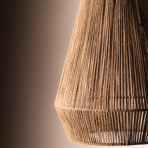 KAAHIRA Jute Handmade Ceiling Lamp - Modern