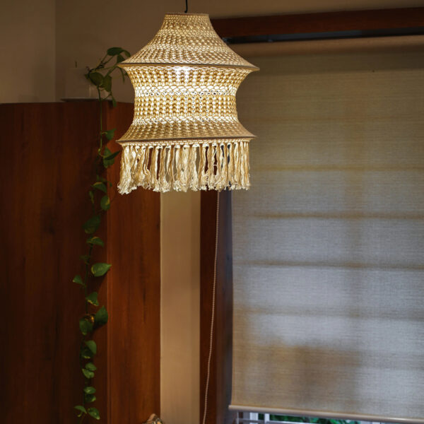 KAAHIRA Crochet Handmade Ceiling Lamp - Rustic