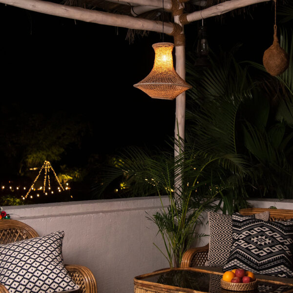 KAAHIRA Crochet Handmade Ceiling Lamp - Coastal