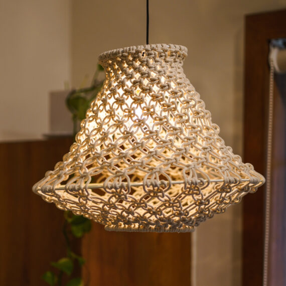 KAAHIRA Macrame Handmade Ceiling Lamp - Medieval