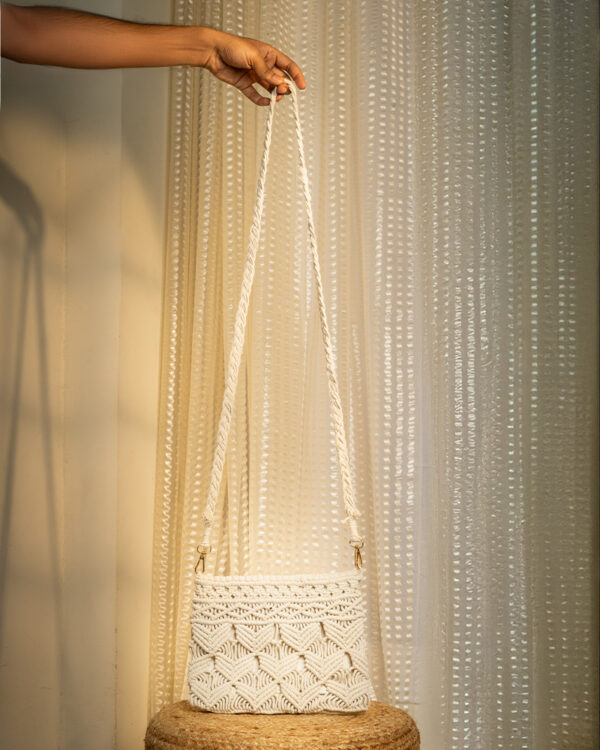 Handmade Macrame Cotton Sling bag