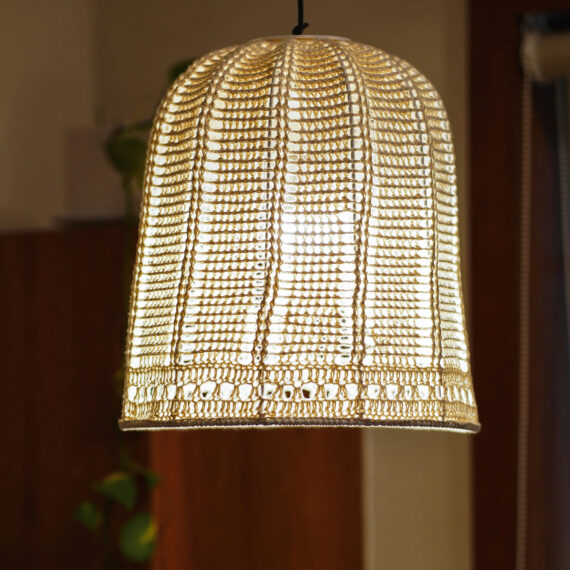 KAAHIRA Crochet Handmade Ceiling Lamp - Scandinavian