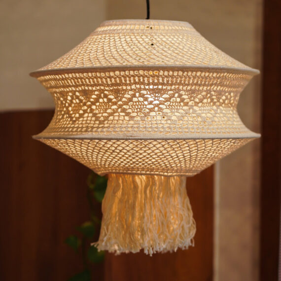 KAAHIRA Crochet Handmade Ceiling Lamp - Bohemian