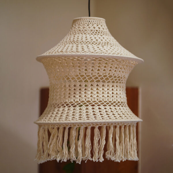 KAAHIRA Crochet Handmade Ceiling Lamp - Rustic