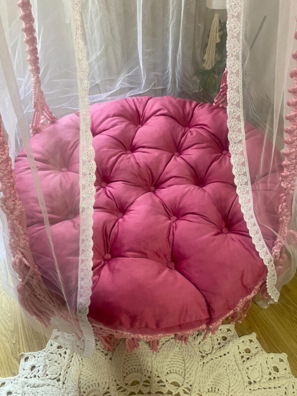 macrame swing bed