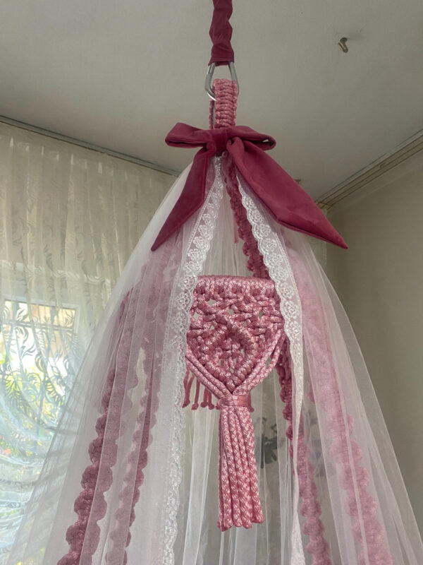 macrame swing bed
