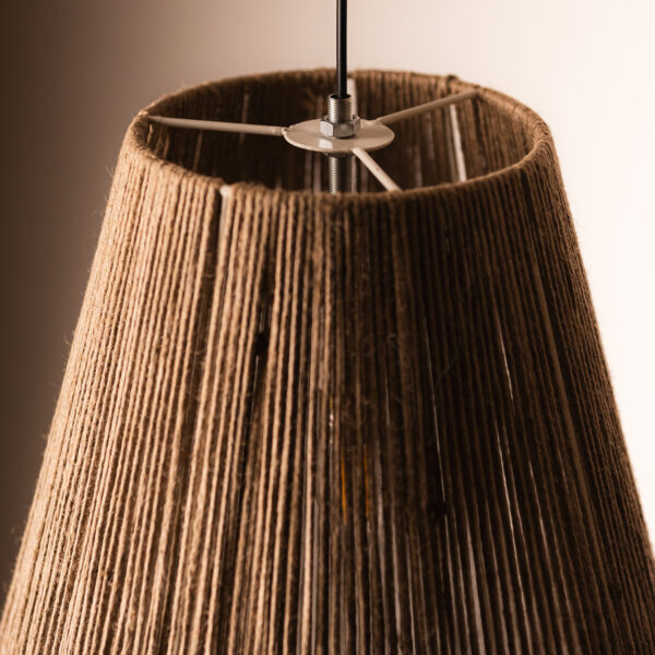 KAAHIRA Jute Handmade Ceiling Lamp - Modern