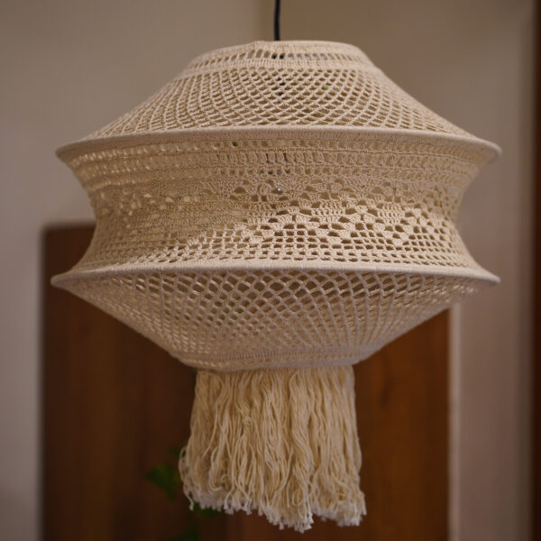 KAAHIRA Crochet Handmade Ceiling Lamp - Bohemian
