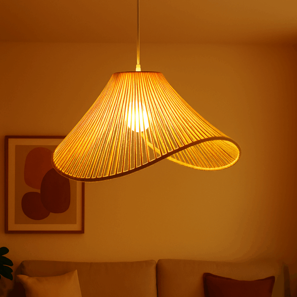 WaveForm Jute Pendant Lamp
