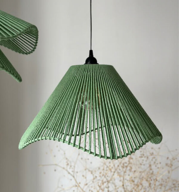 Bloom Duo Pendant Lamp Set – Handwoven Cotton Rope Hanging Lights