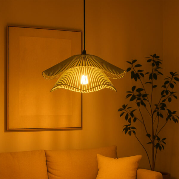 Bloom Duo Pendant Lamp Set – Handwoven Cotton Rope Hanging Lights