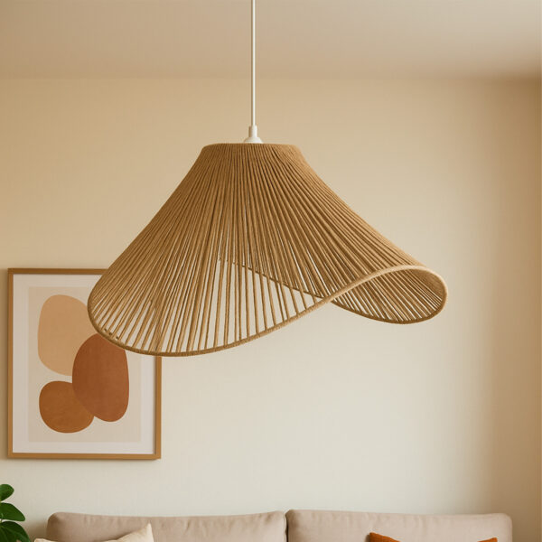 WaveForm Jute Pendant Lamp