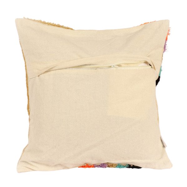 Kaahira Boho Rainbow Tufted Cushion Cover