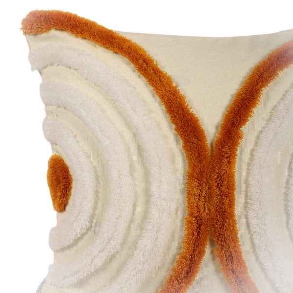 Kaahira Hand-Tufted Butterfly Carved Cushion Cover