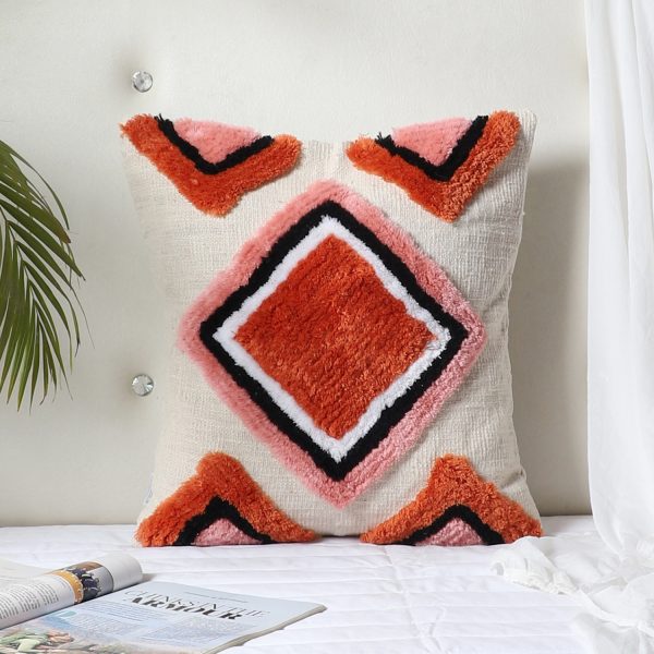 Kaahira Accent Boho Decor Tufted Throw Pillow Cover