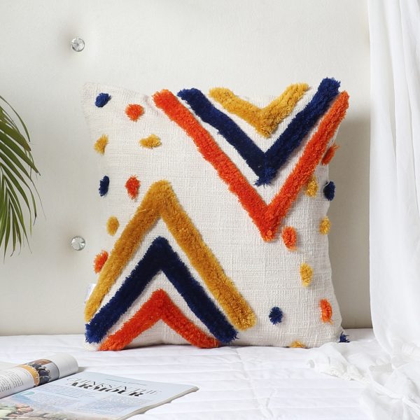 Kaahira Handmade Tufted Tassel Cushion Cover