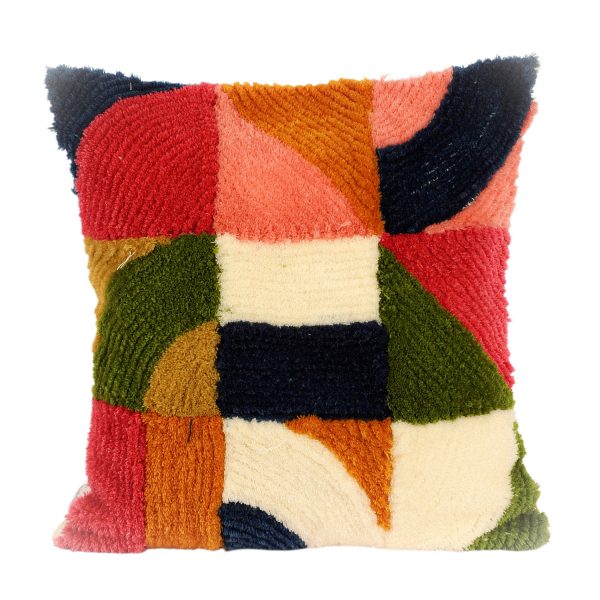 Kaahira Hand-Tufte Throw Cushion Cover