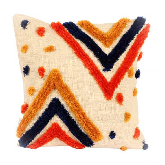 Kaahira Handmade Tufted Tassel Cushion Cover