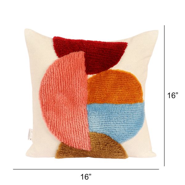 Kaahirab Decorative Hand-Tufted Throw Cushion Cover