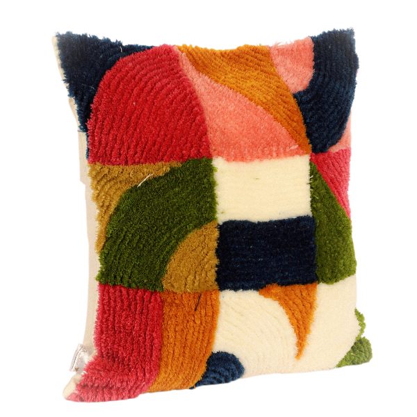 Kaahira Hand-Tufte Throw Cushion Cover